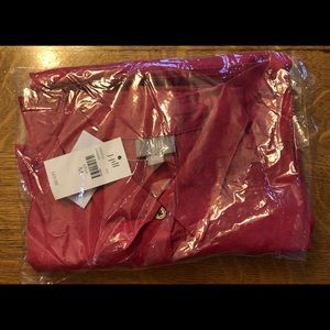 J Jill linen long sleeve button down shirt